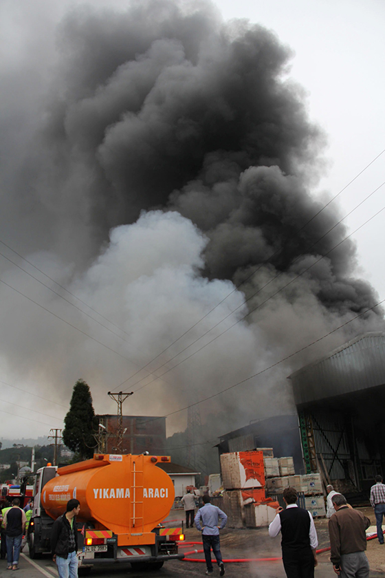 Rize'de Korkutan Yangın 11