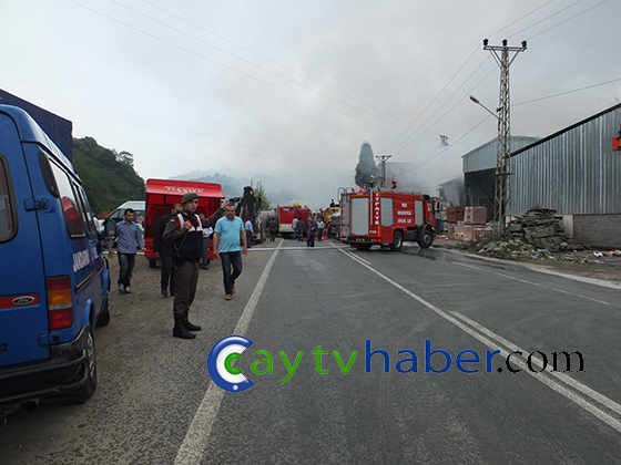 Rize'de Korkutan Yangın 2