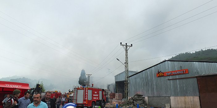 Rize'de Korkutan Yangın
