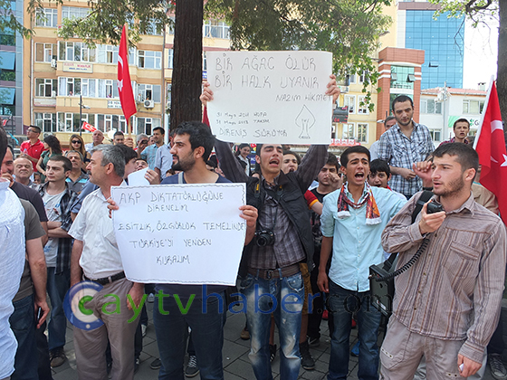Rize'de Taksim Eylemlerine Destek 11
