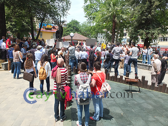 Rize'de Taksim Eylemlerine Destek 3