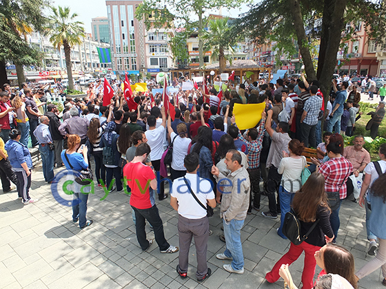 Rize'de Taksim Eylemlerine Destek 5