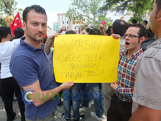 Rize'de Taksim Eylemlerine Destek 7