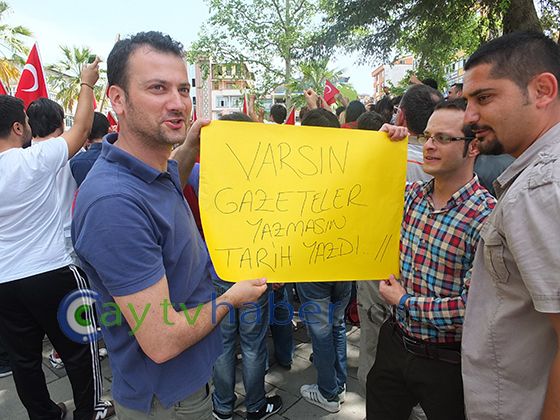 Rize'de Taksim Eylemlerine Destek 8