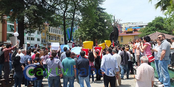 Rize'de Taksim Eylemlerine Destek