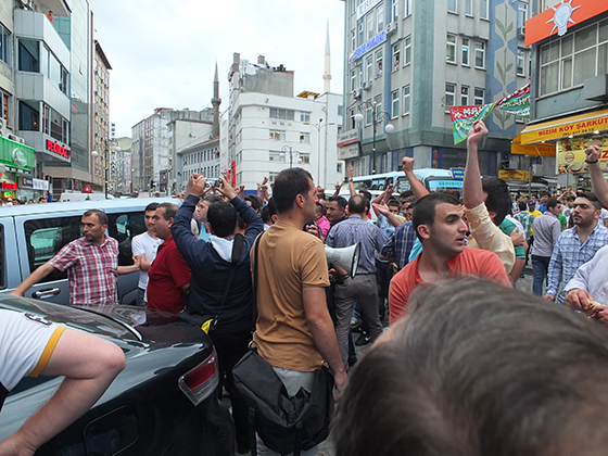 Rize'de Eylemcilere Büyük Tepki 13