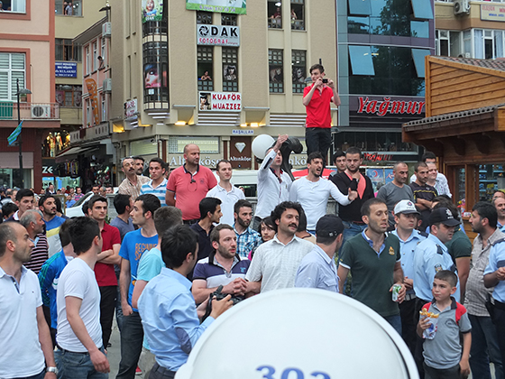 Rize'de Eylemcilere Büyük Tepki 5