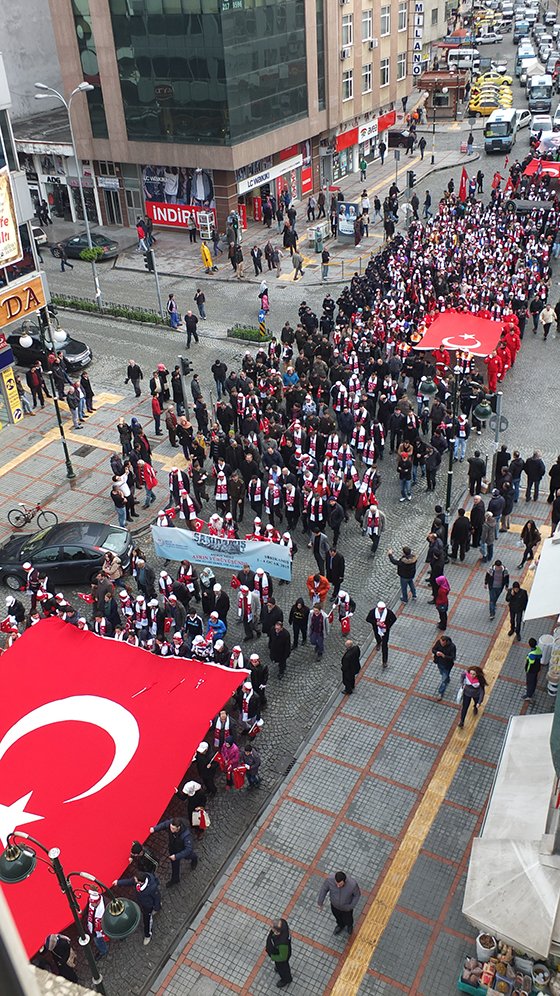 Rize Sarıkamış Şehitleri İçin Yürüdü 12