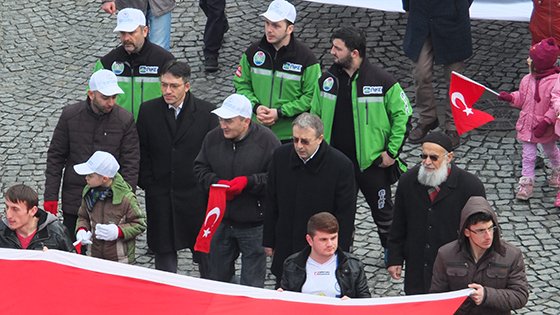 Rize Sarıkamış Şehitleri İçin Yürüdü 16