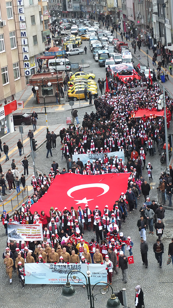 Rize Sarıkamış Şehitleri İçin Yürüdü 4
