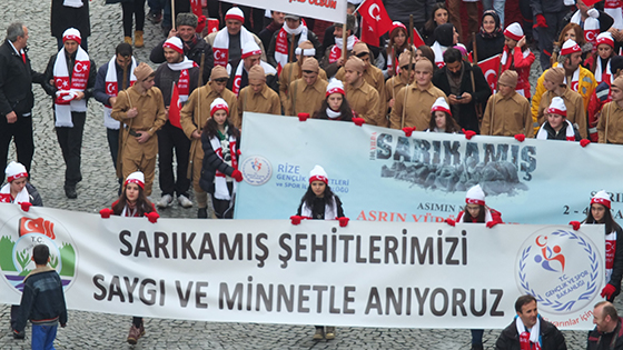 Rize Sarıkamış Şehitleri İçin Yürüdü 9