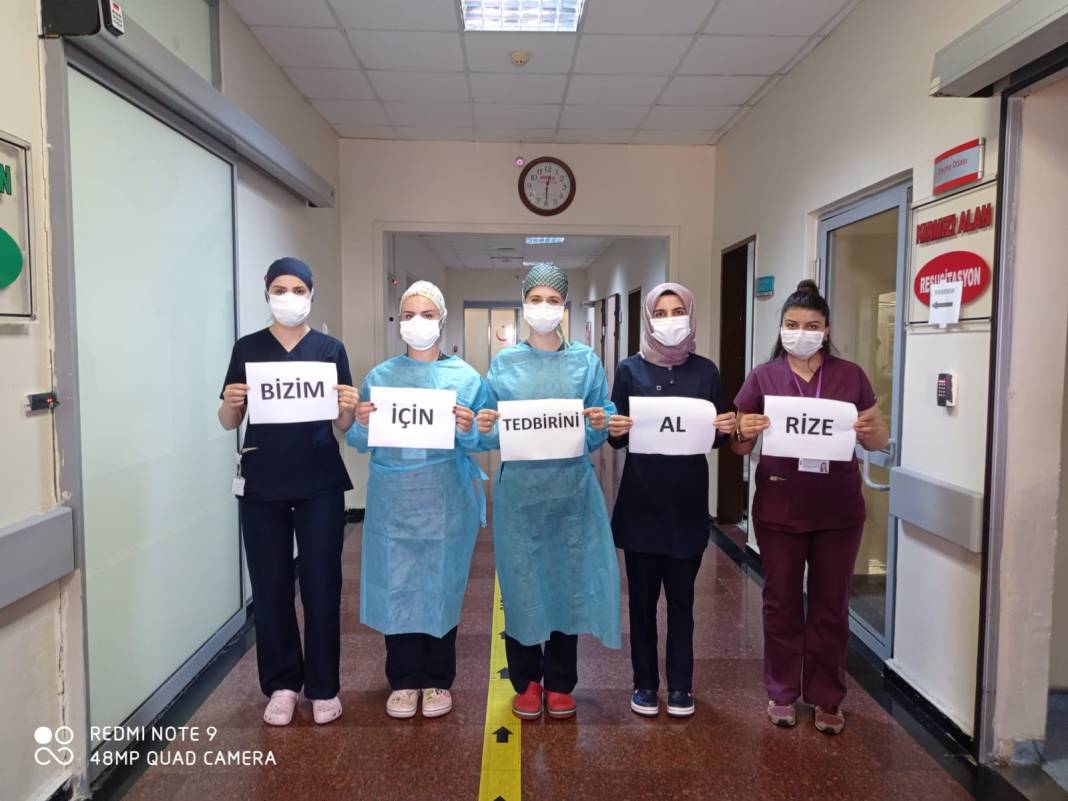 Sağlıkçılardan Rizelilere Çağrı: "Bizim için Kendini Koru Rize!" 2