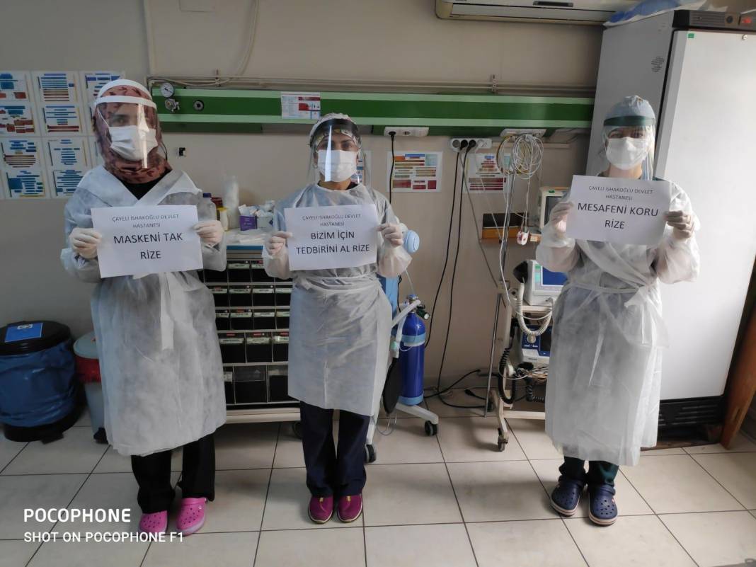 Sağlıkçılardan Rizelilere Çağrı: "Bizim için Kendini Koru Rize!" 5