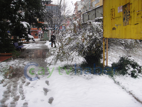 Rize Merkez'den Kar Manzaraları 10