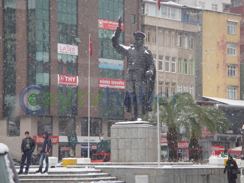Rize Merkez'den Kar Manzaraları 14