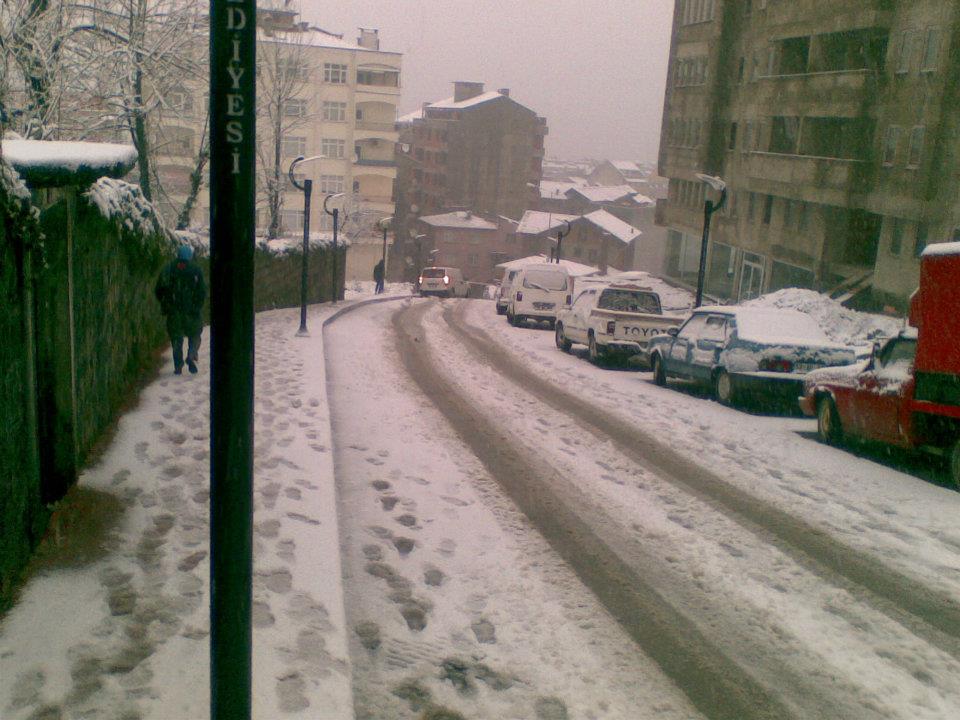 Rize Merkez'den Kar Manzaraları 19