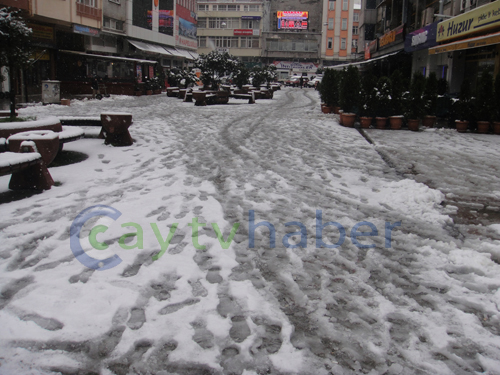 Rize Merkez'den Kar Manzaraları 8