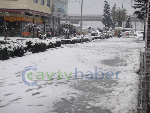 Rize Merkez'den Kar Manzaraları 9