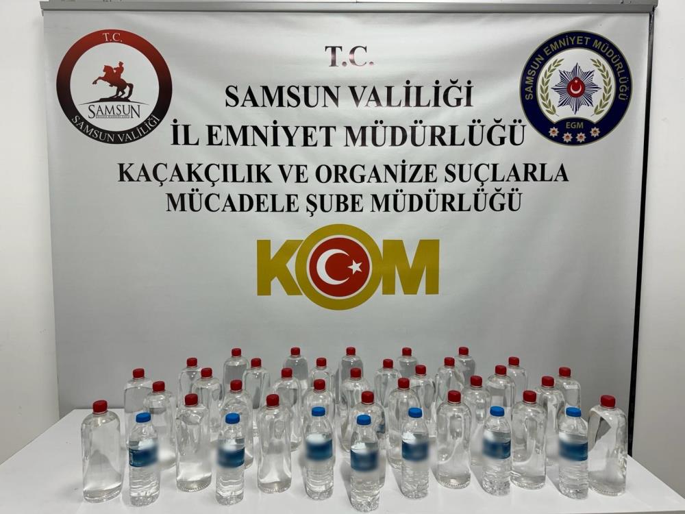 Samsun'da Polis Operasyonu: Gümrük Kaçağı Ürün ve Etil Alkol Ele Geçirildi