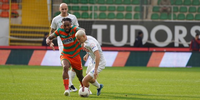 Ç.Rizespor Alanyaspor'a 2 - 1 Mağlup Oldu