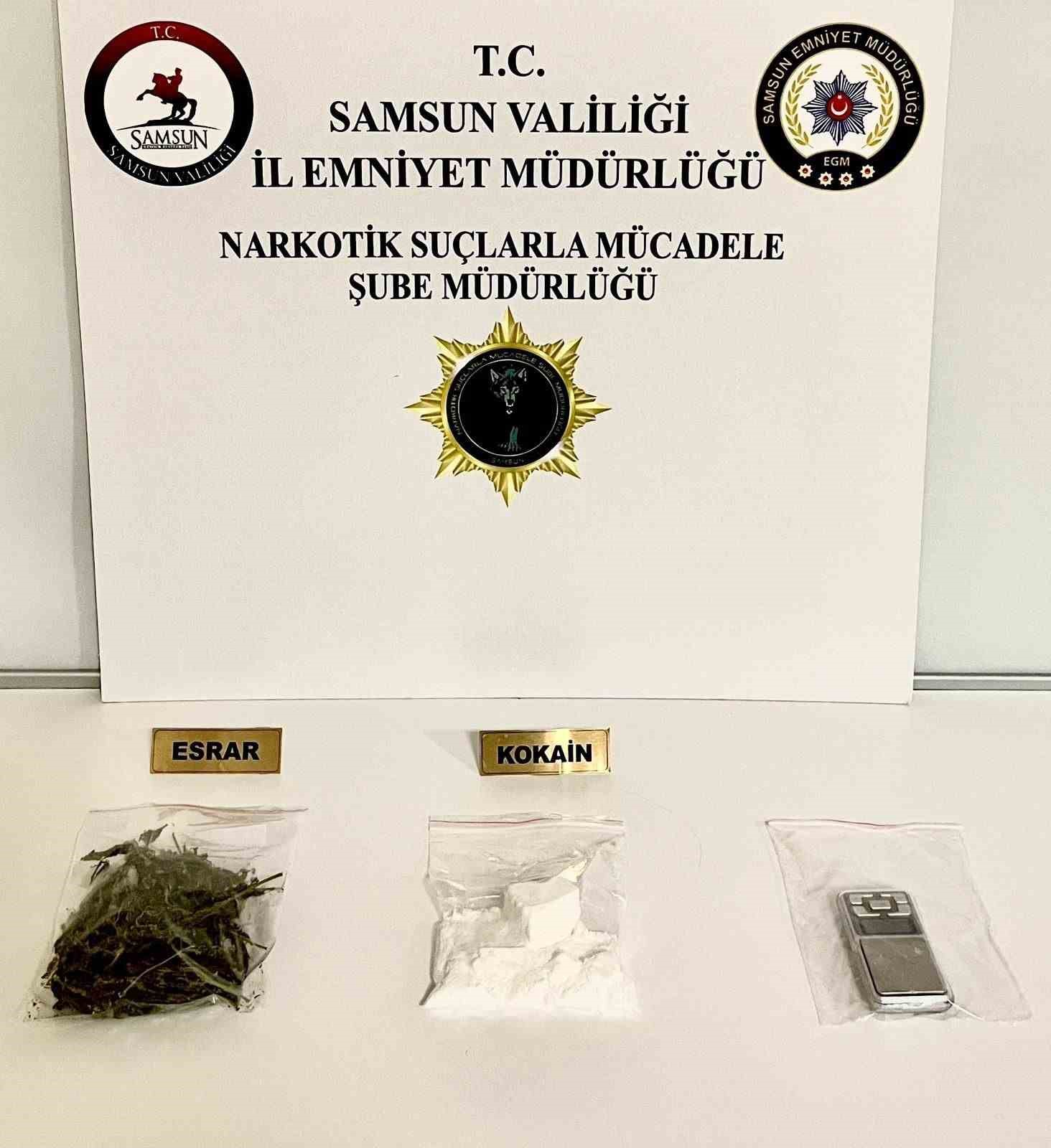 Samsun Emniyet’inden Kokain Baskını