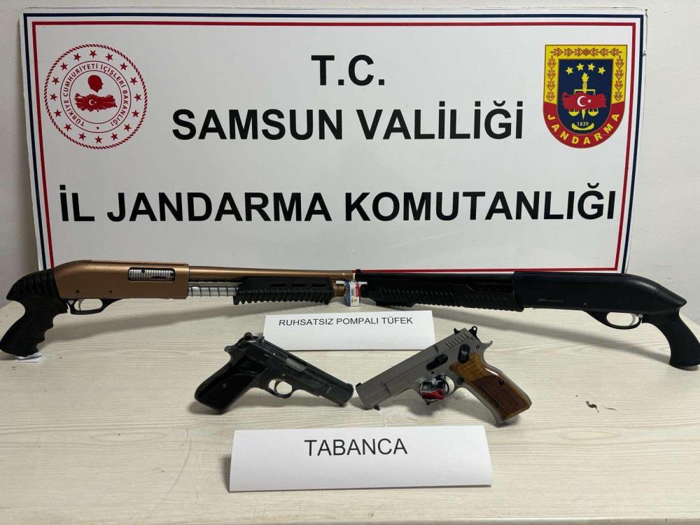 Havaya Ateş Açan Şahıslar Tabanca Ve Tüfeklerle Yakalandı