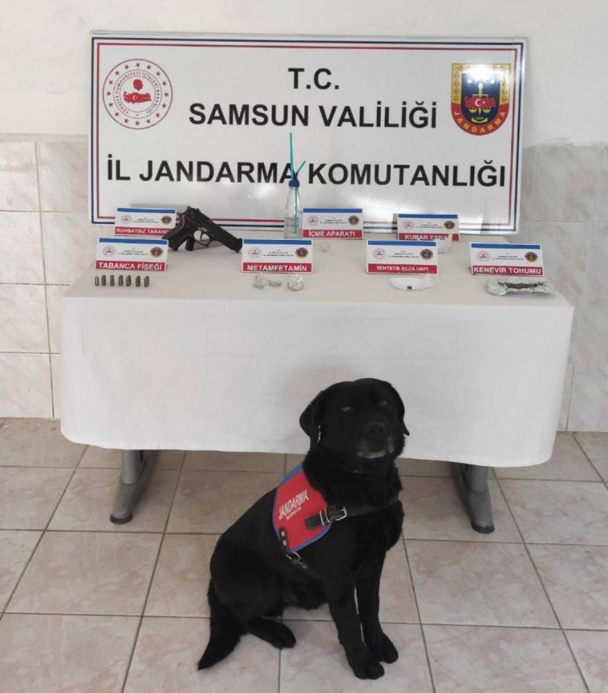 Samsun'da Jandarmadan Silah Ve Uyuşturucu Operasyonu: 3 Gözaltı