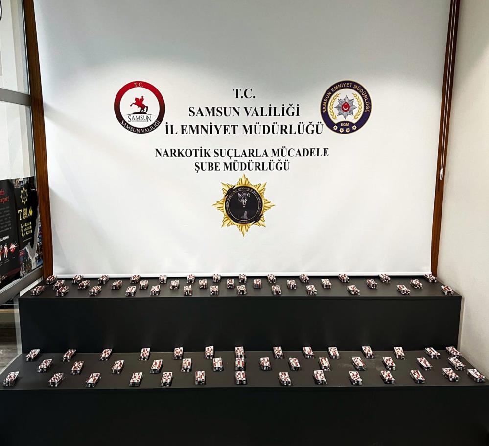 Samsun’da 2 Kişi 4 Bin 421 Adet Sentetik Ecza İle Yakalandı