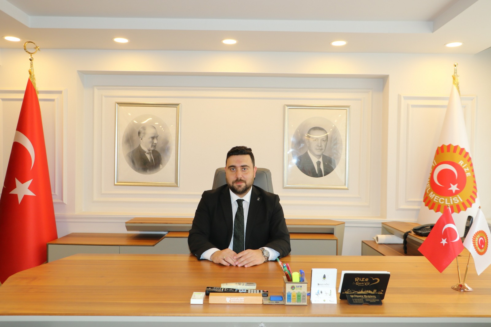 Rize İl Genel Meclisinin yeni Başkanı Merkez İl Genel Meclisi Üyesi Ali İmran Büyük oldu