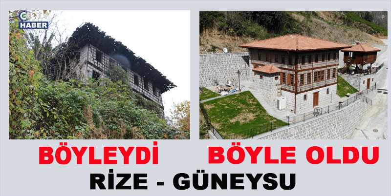 Rize Güneysu'da 150 yıllık konak restore edilerek ziyaretçilere açılacak