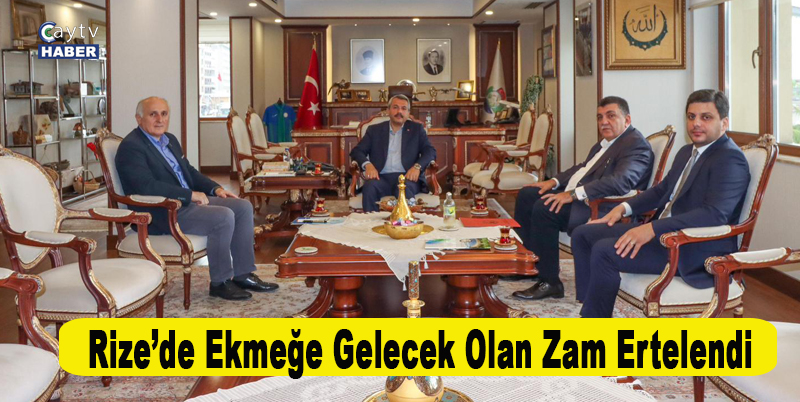 Rize’de Ekmeğe Gelecek Olan Zam Ertelendi