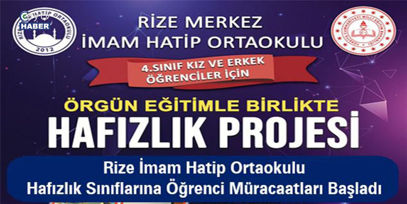 RİHO Hafızlık Sınıflarına Öğrenci Müracaatları Başladı