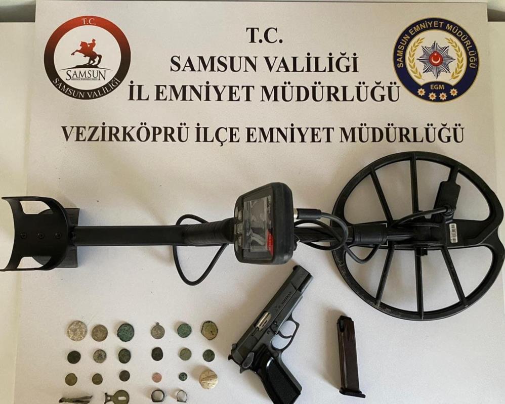 Samsun’da 17 Adet Sikke Ve 5 Adet Tarihi Eser Ele Geçirildi