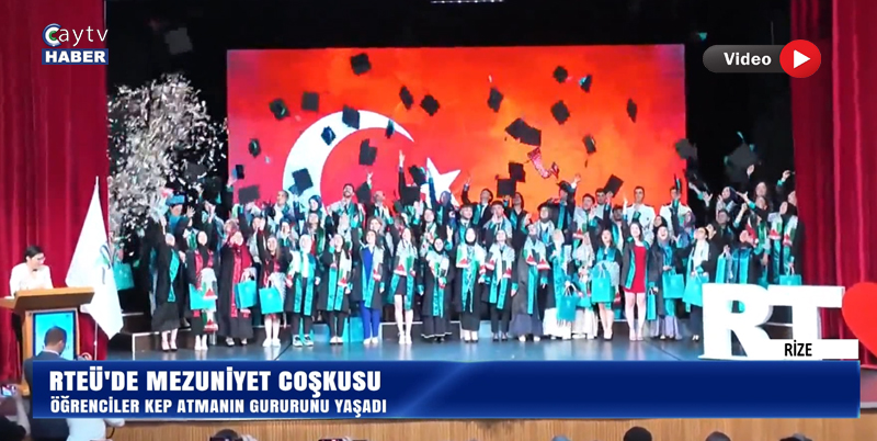 Rteü’de Mezuniyet Coşkusu, Öğrenciler Kep Atmanın Gururunu Yaşadı