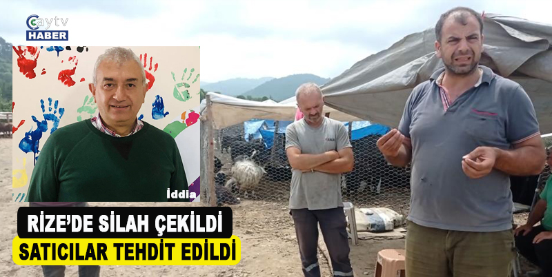 Rize’de Silah Çekildi, Satıcılar Tehdit Edildi