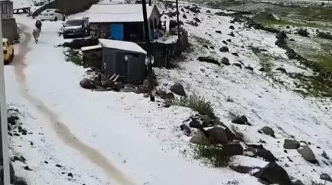 Ege , Akdeniz ve Marmara'da sıcaktan ormanlar yanarken o ilimizde kar yağdı