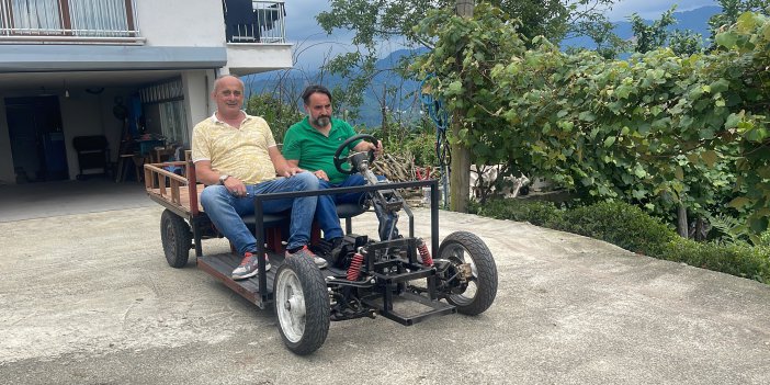 Rizeli yeterki istesin , Elektrikli çay taşıma aracı yaptı