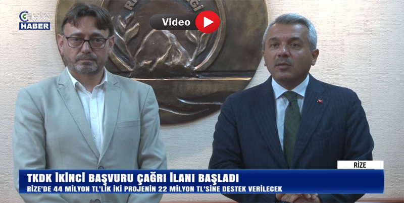 Rize’de 44 Milyon Tl’lik İki Projenin 22 Milyon Tl’sine Destek Verilecek