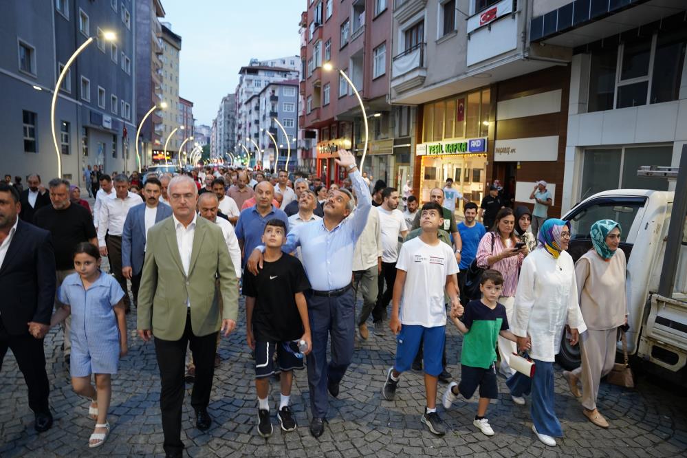 Rize’de 15 Temmuz Birlik Ve Beraberlikle yoğun bir katılımla anıldı