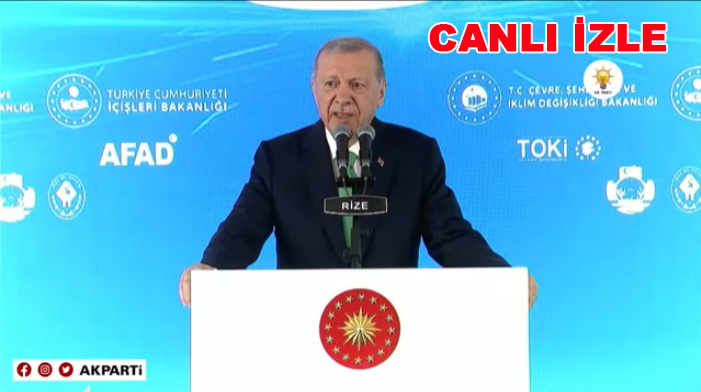 Rize Ayder Yaylası Koruma ve Yenileme Projesi, Afet Konutları Anahtar Teslimi ve Toplu Açılış Töreni Canlı izle