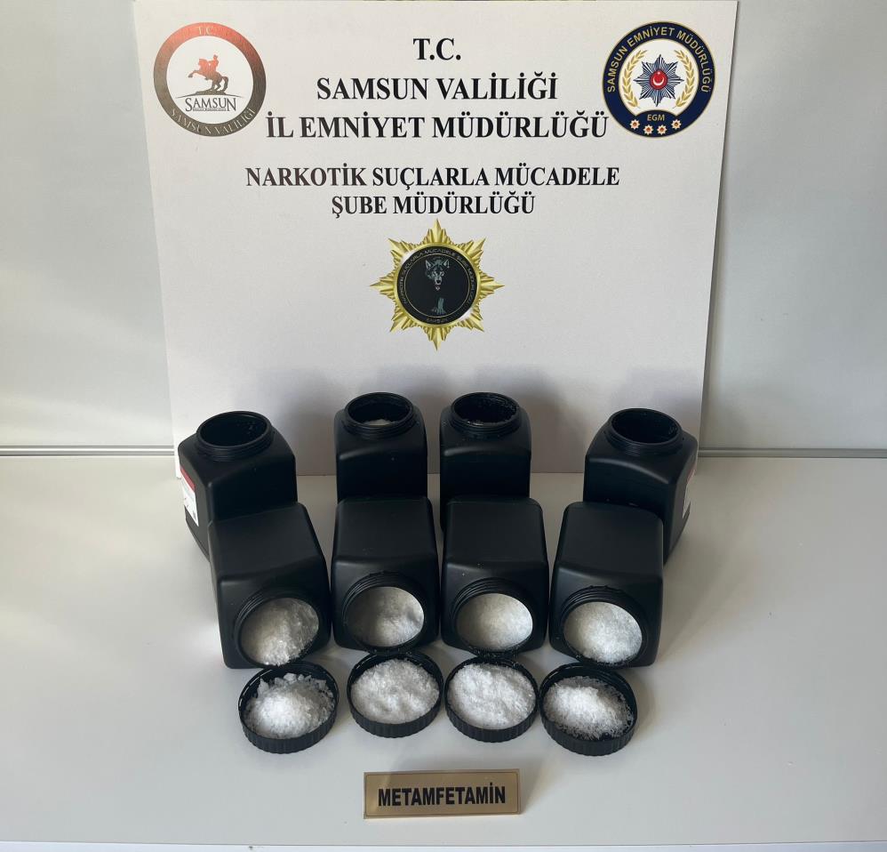 Samsun’da 8 Kilo Metamfetamin Ele Geçirildi: 1 Gözaltı