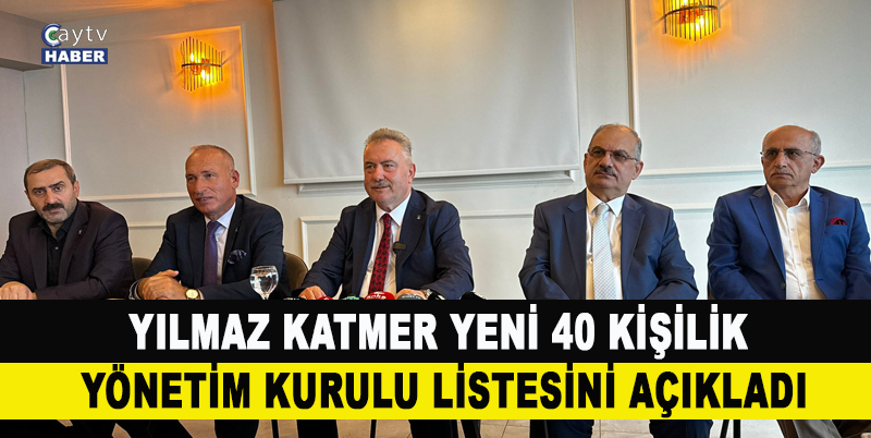 Ak Parti Rize İl Başkanı Yılmaz Katmer, 45 kişilik yeni yönetim listesini açıkladı