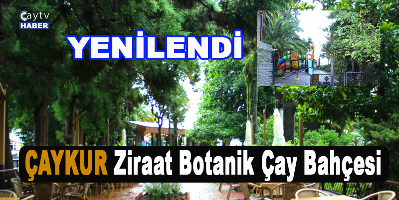ÇAYKUR Ziraat Botanik Çay Bahçesi, kapalı mekanları ve çevre düzenlemesiyle tamamen yenilendi