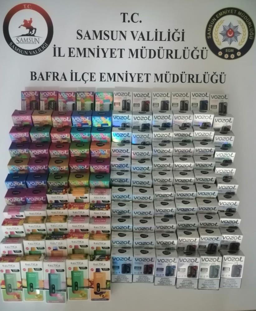 Samsun’da 156 Adet Kaçak Elektronik Sigara Ele Geçirildi