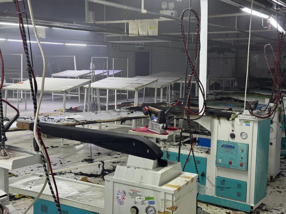 Amasya’da Tekstil Fabrikasında Yangın Çıktı