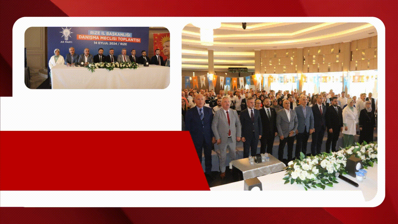 AK Parti Rize İl Başkanlığı Danışma Meclisi Toplantısı, Kültür Park Altın Salon’da gerçekleştirildi