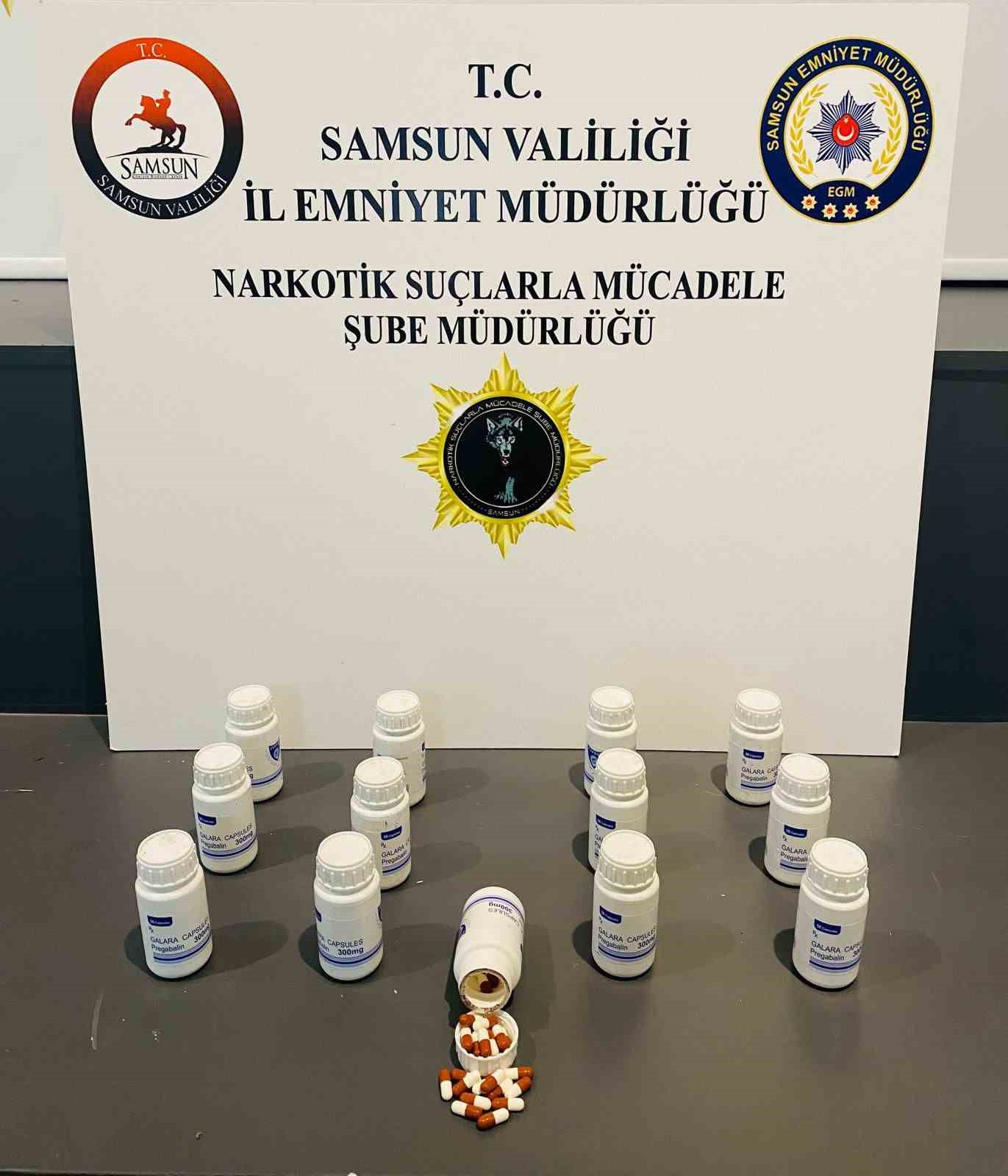 Samsun’da 703 Adet Uyuşturucu Hapla Yakalanan Şahıs Gözaltına Alındı