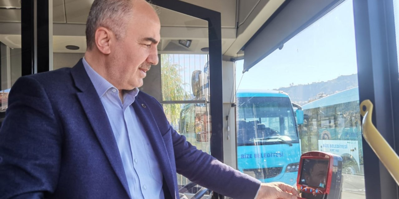 Rize’de Türkiye Kart İle Ulaşım Dönemi Başlıyor