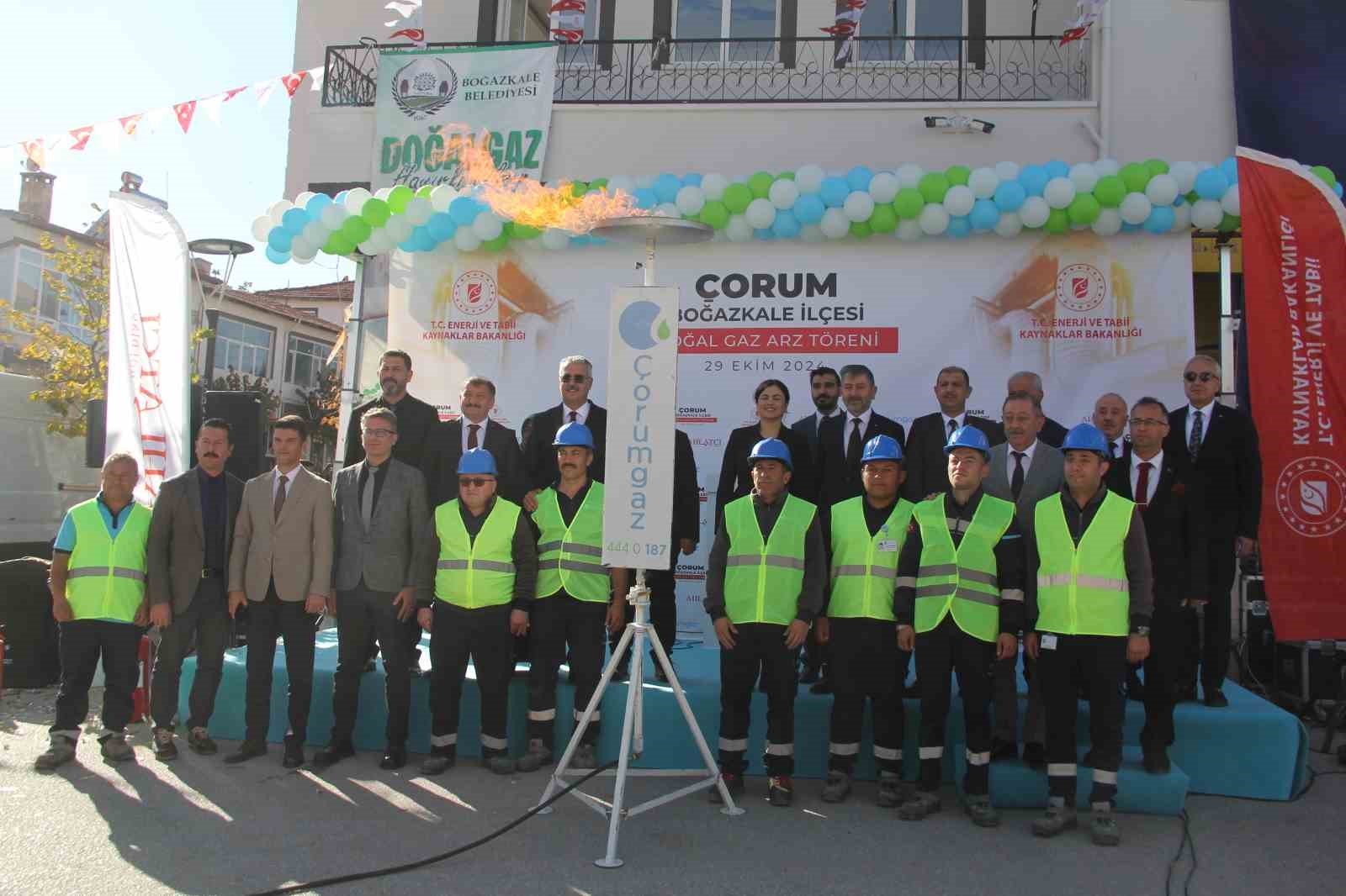Çorum’un Tüm İlçeleri Doğal Gazla Buluştu