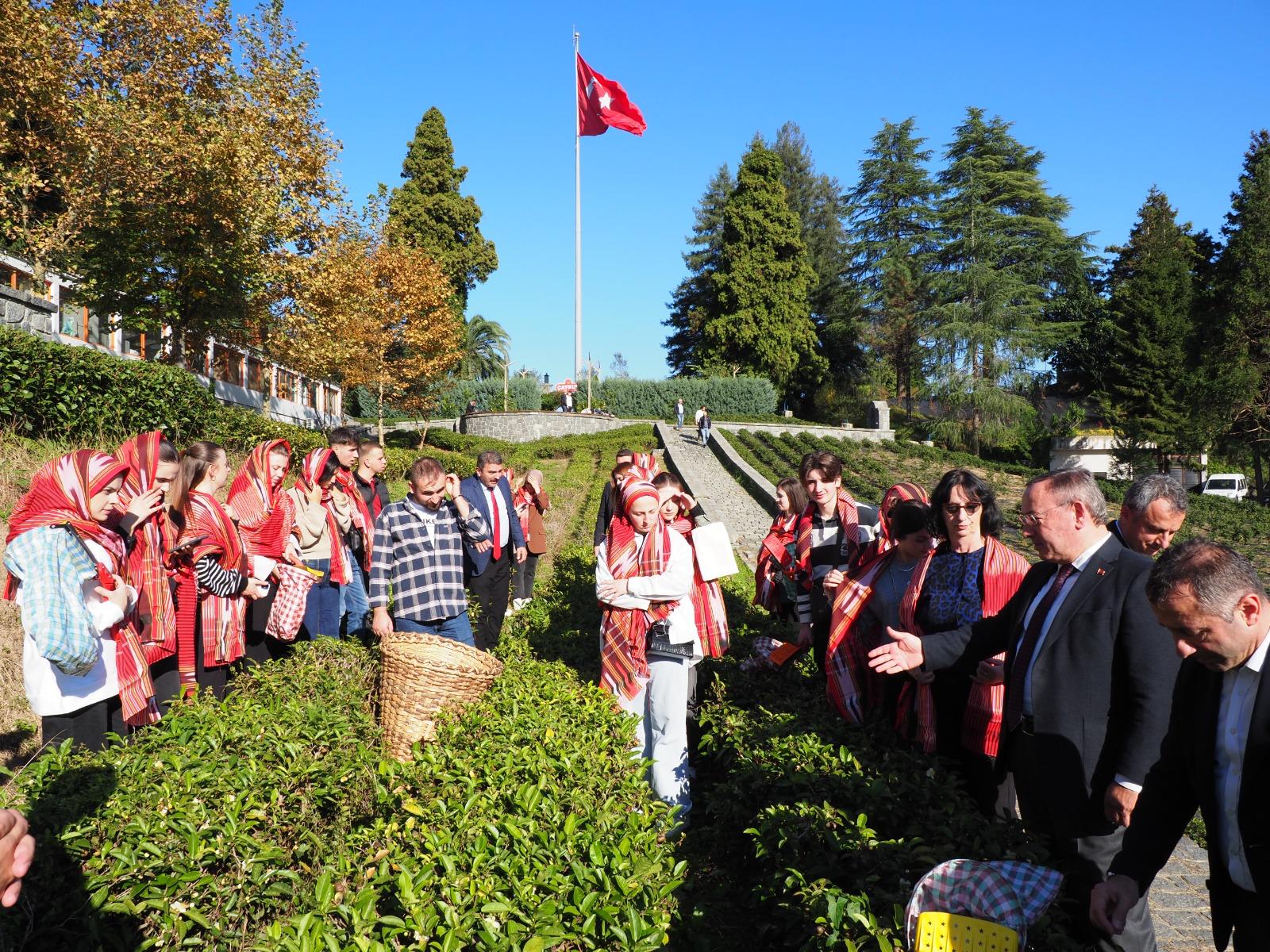 Makedonyalı Gençler, Rize'de Çayın Yolculuğunu Keşfetti